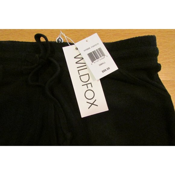 NWT WILDFOX Black Norah Tie Front Lounge Shorts 💙 - Picture 3 of 4